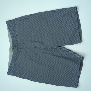 Adidas Golf Ultimate 365 Gingham 10" Shorts Blue Gray Check size 34